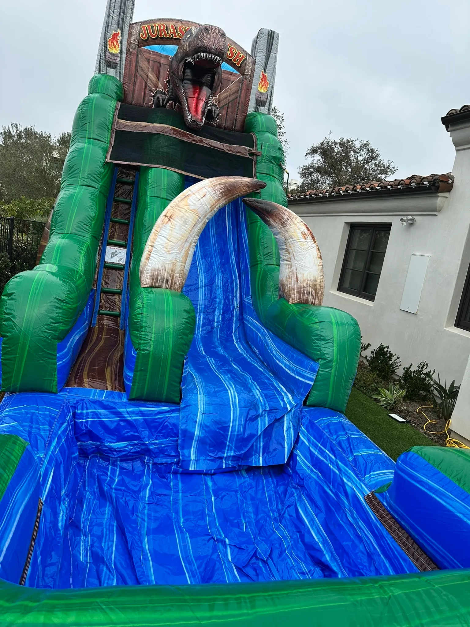 Water Slides with Landing Pool!