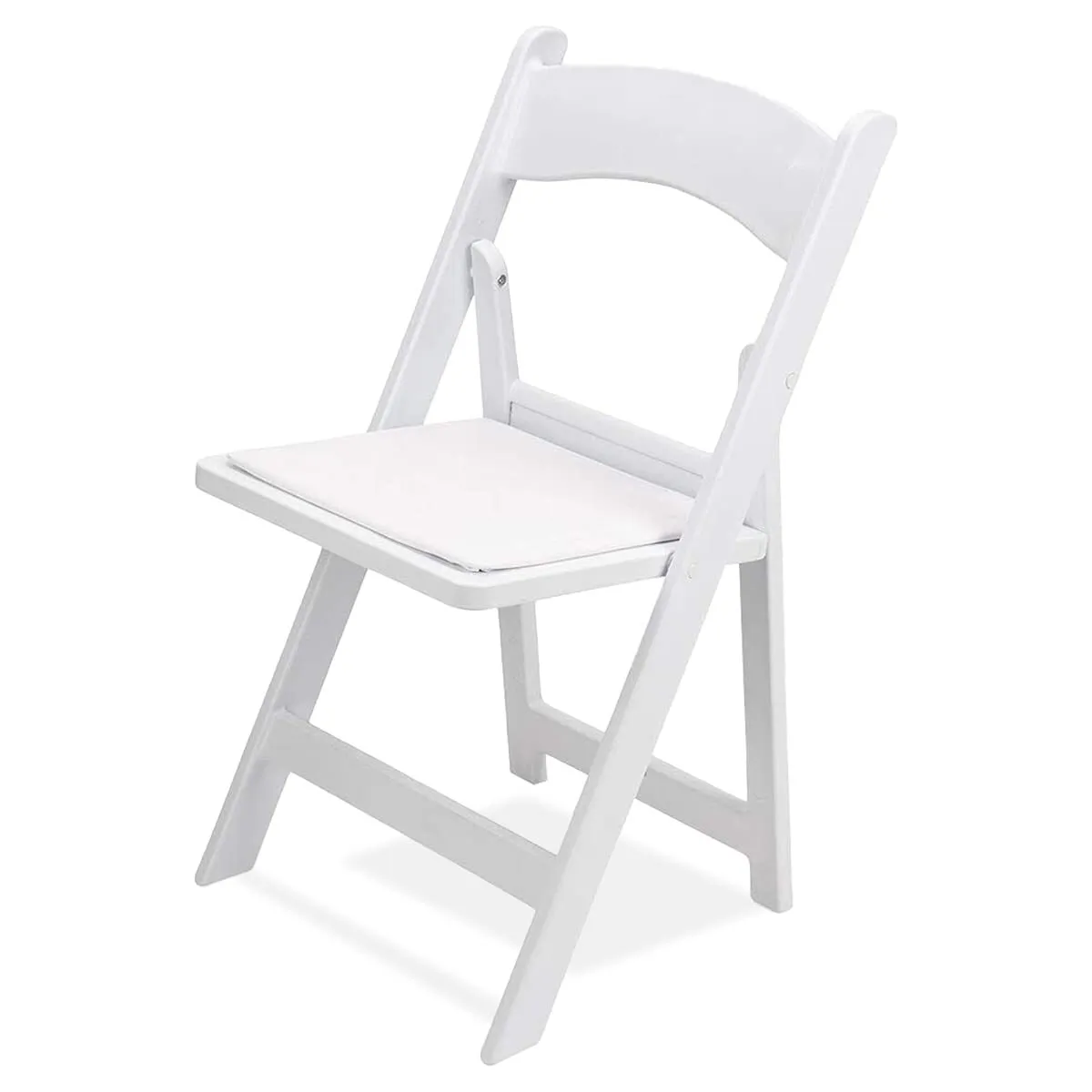 White Resin Folding Chair