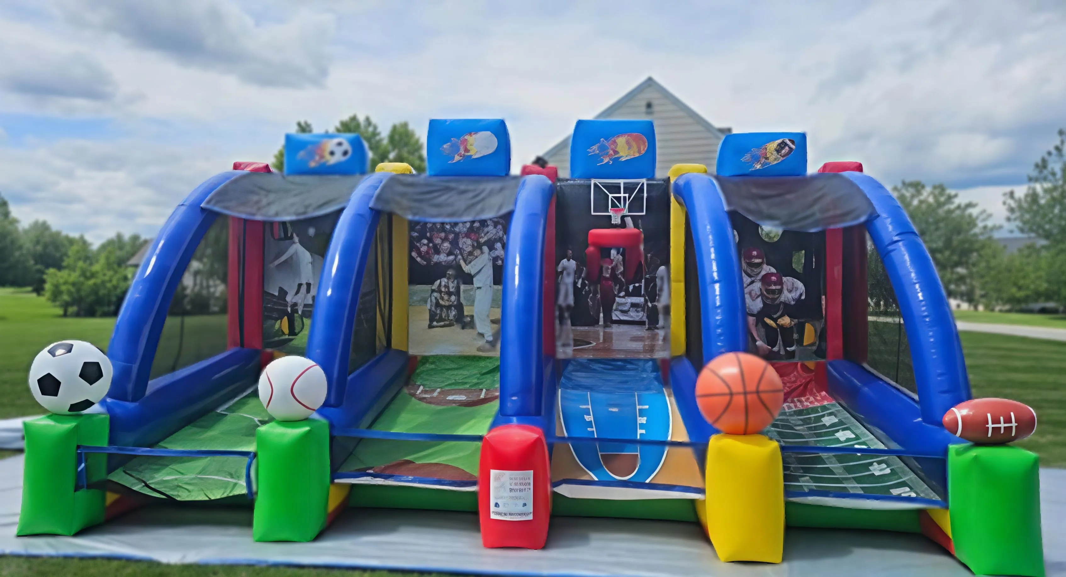 Inflatable- 4-in-one Sports Game- Interactive
