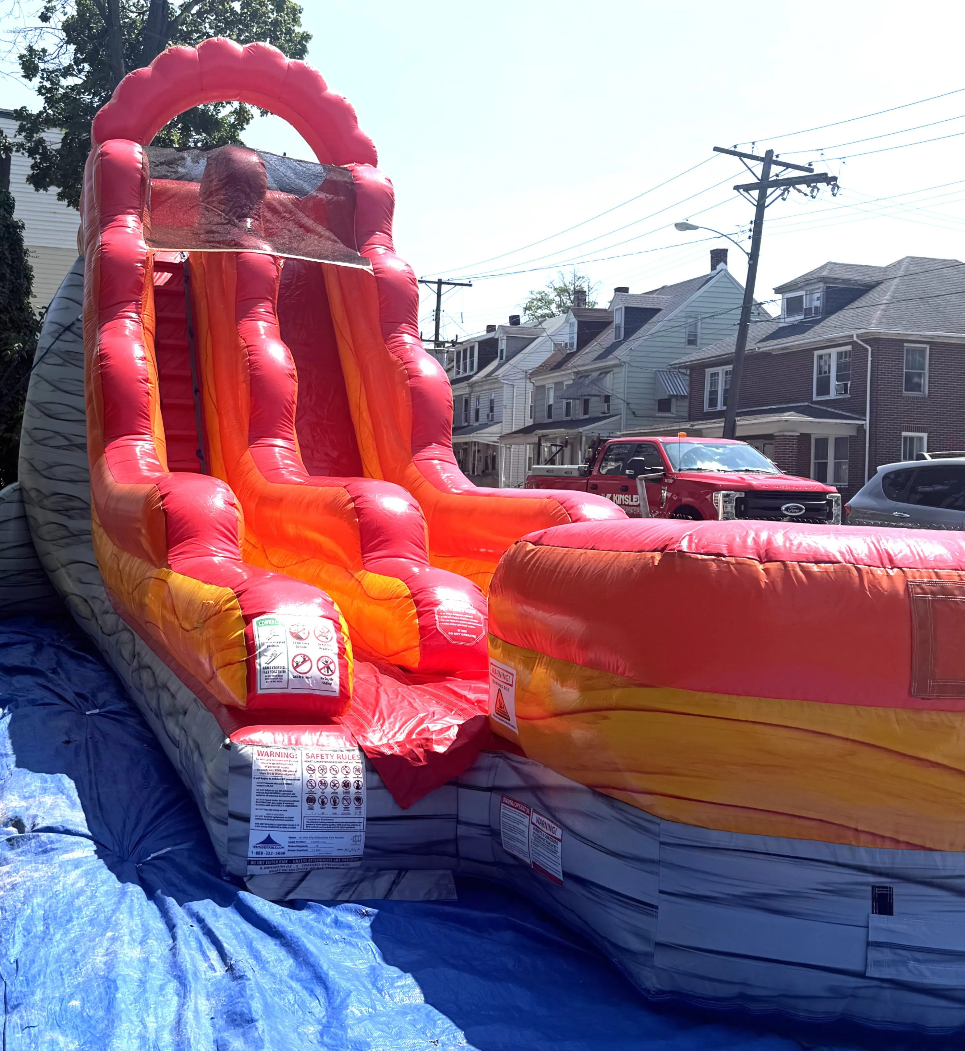 Inflatable- 18' Lava Wave Marble- Slide