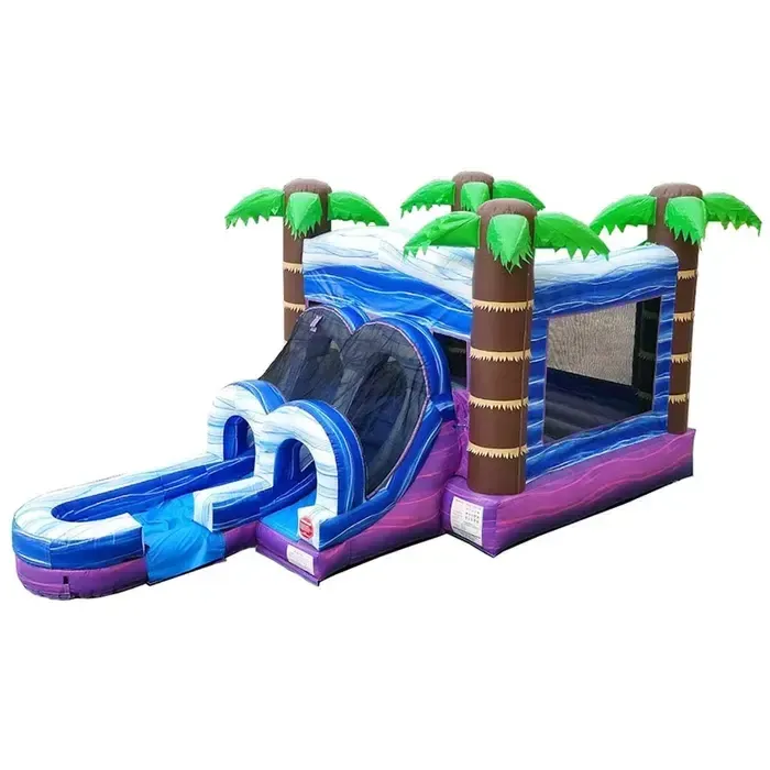 Inflatable- Tropical  BounceHouse/Slide Combo