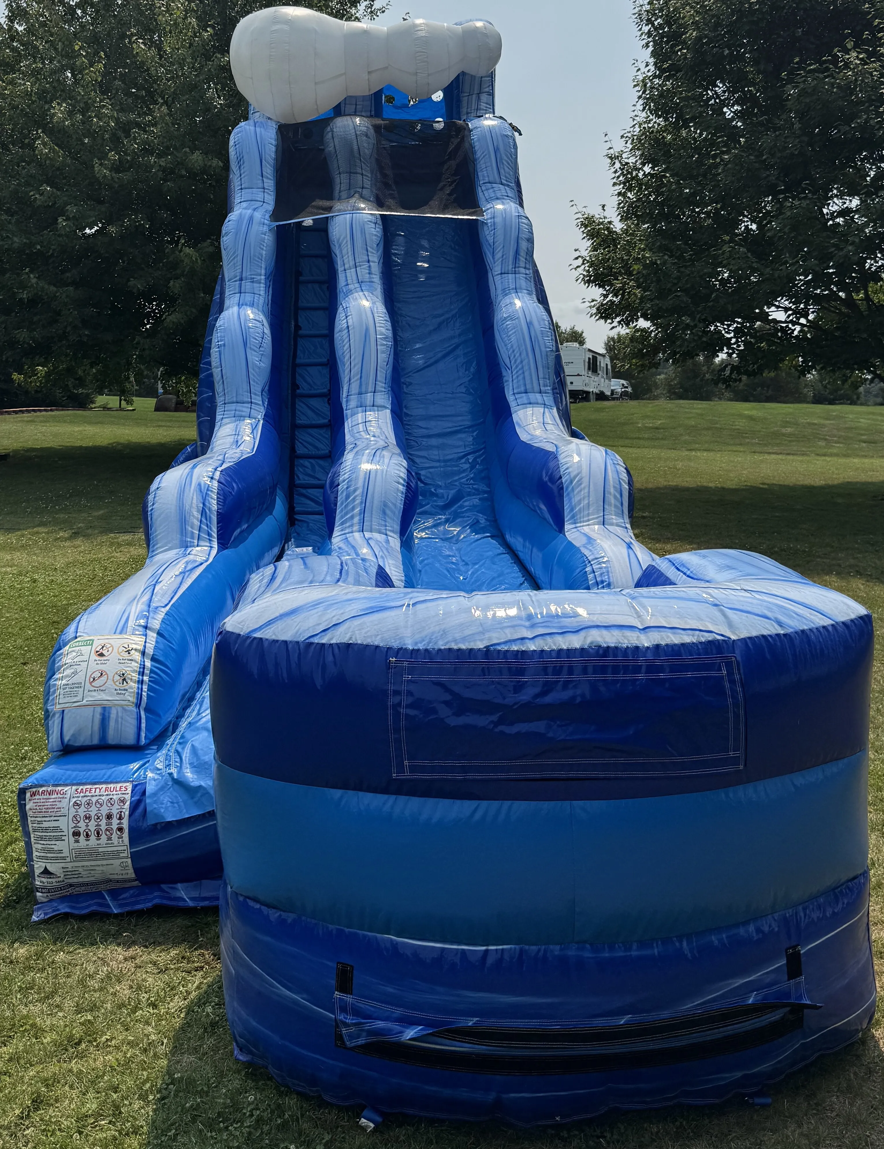 Inflatable- 18' Blue Marble Wave Water Slide