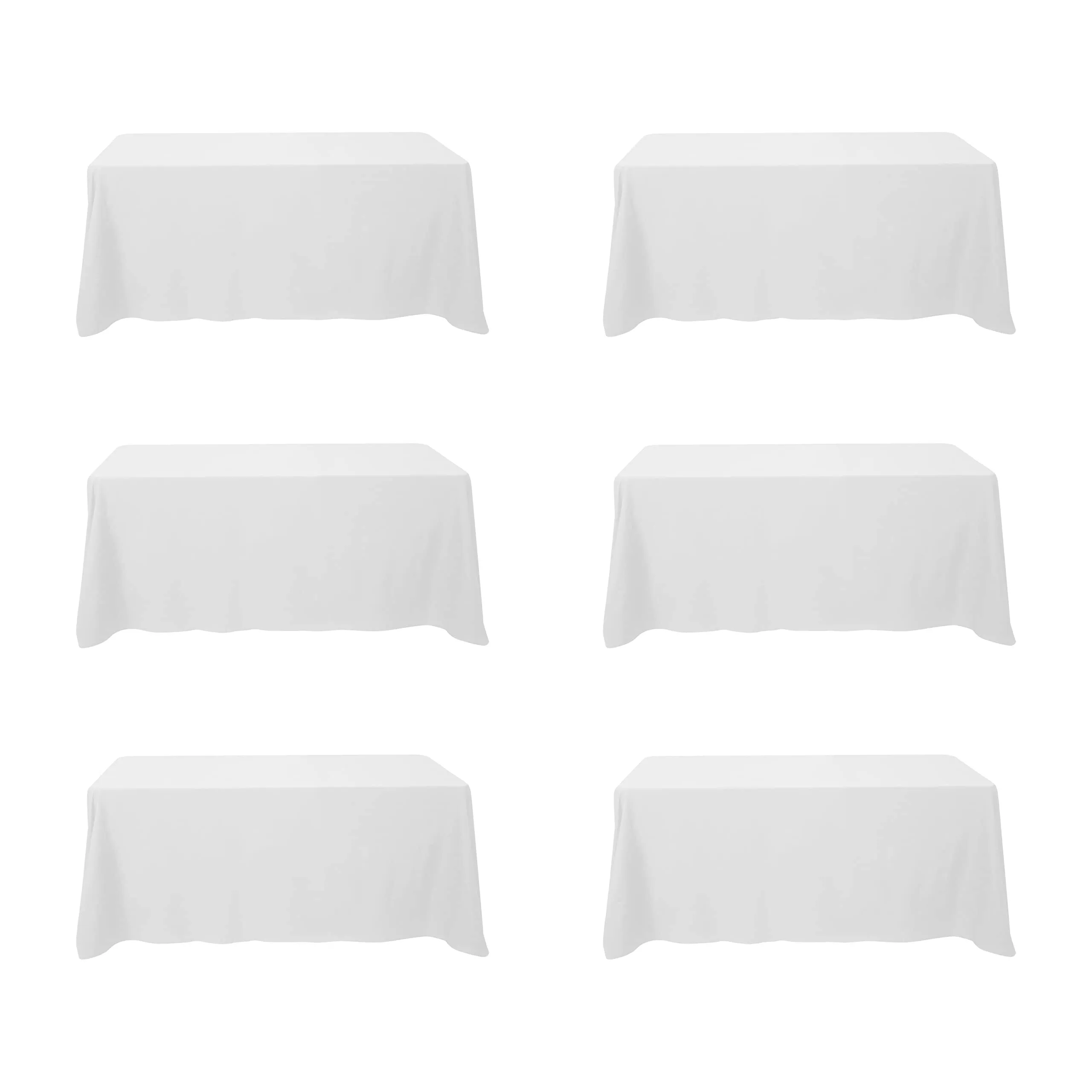 Linens- Polyester Solid- 90 x 132 six foot rectangle table cloths