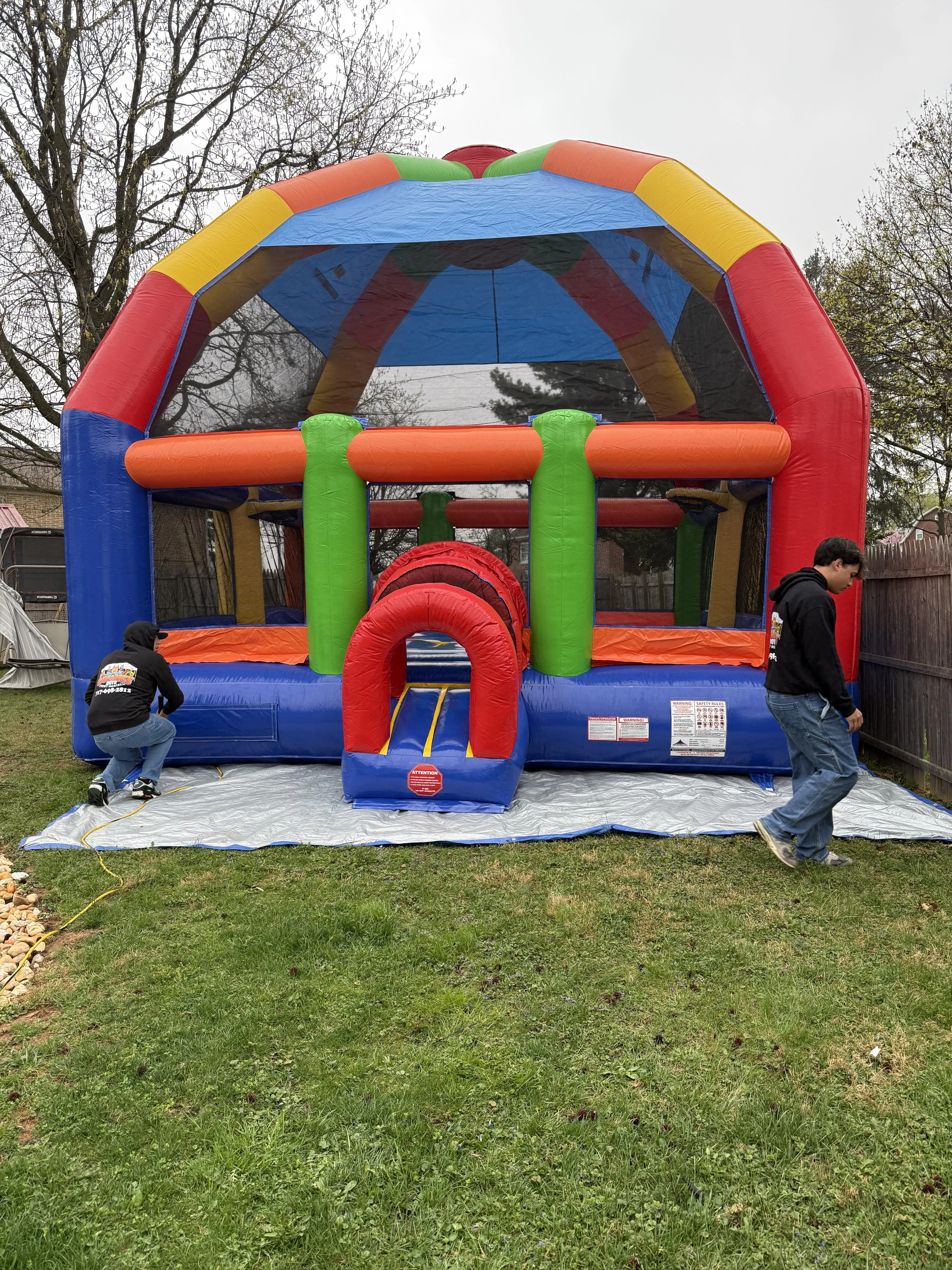 Inflatable- Big Bubba Giant Rainbow Bounce House