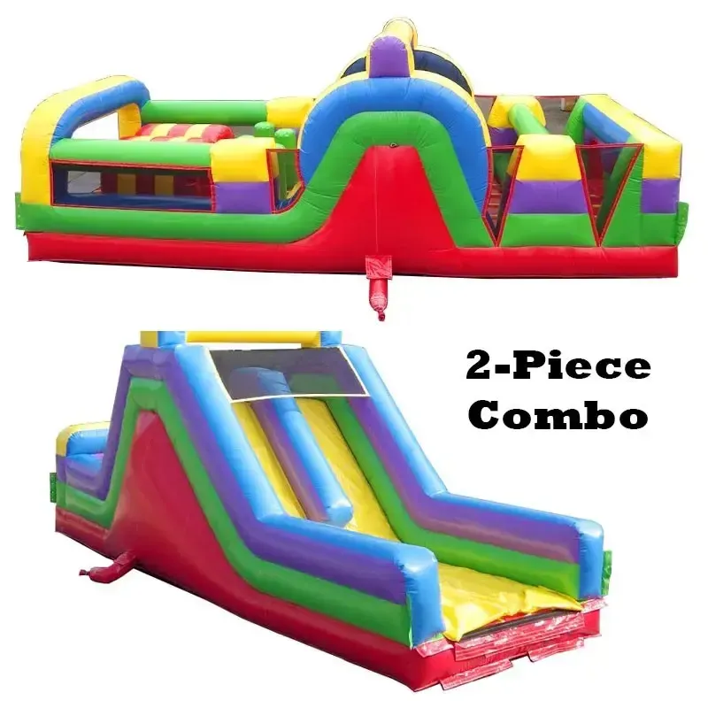 Inflatable- Retro SUPER 2-piece Obstacle Course