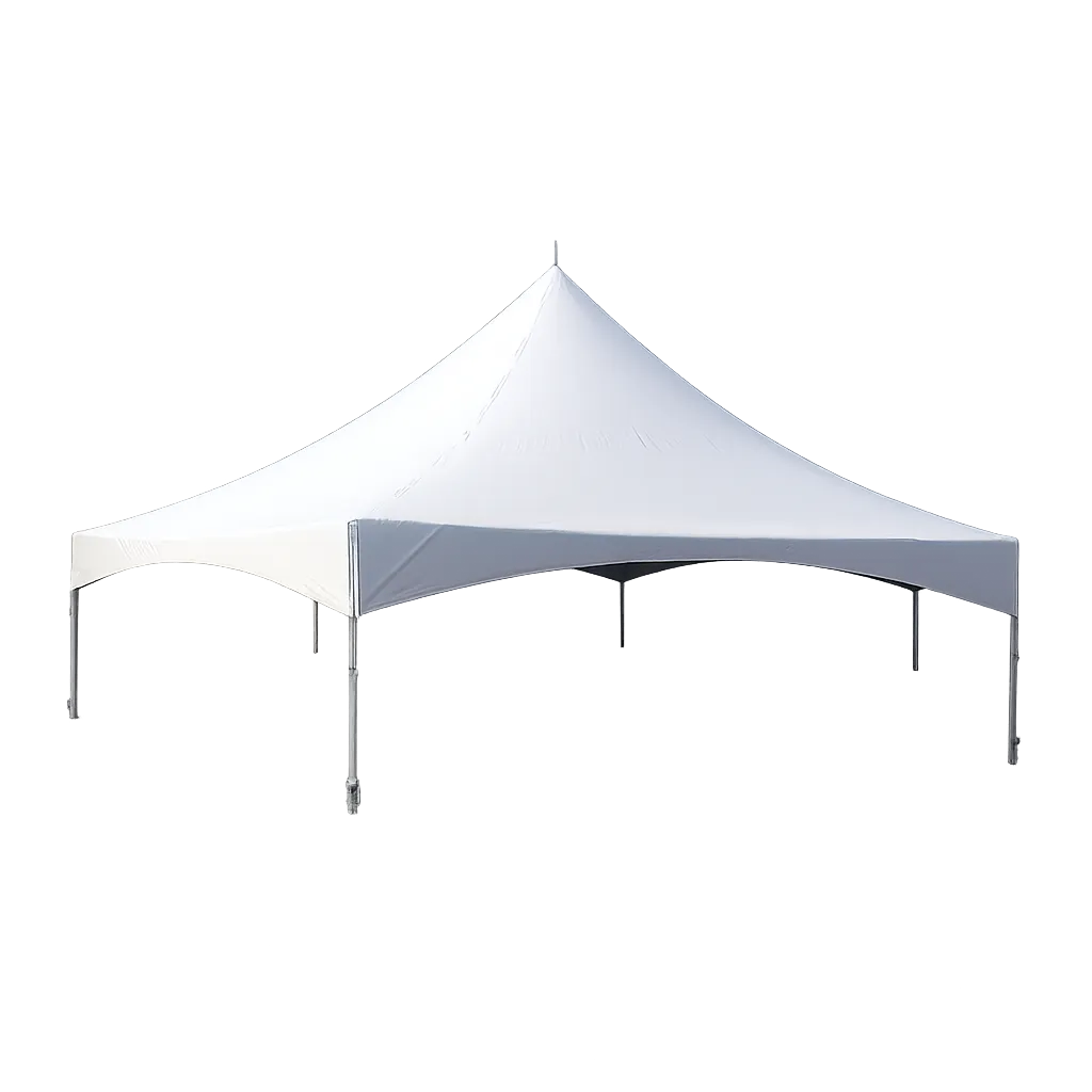 40ft Hexagon Premium High Peak Frame Party Tent (White)