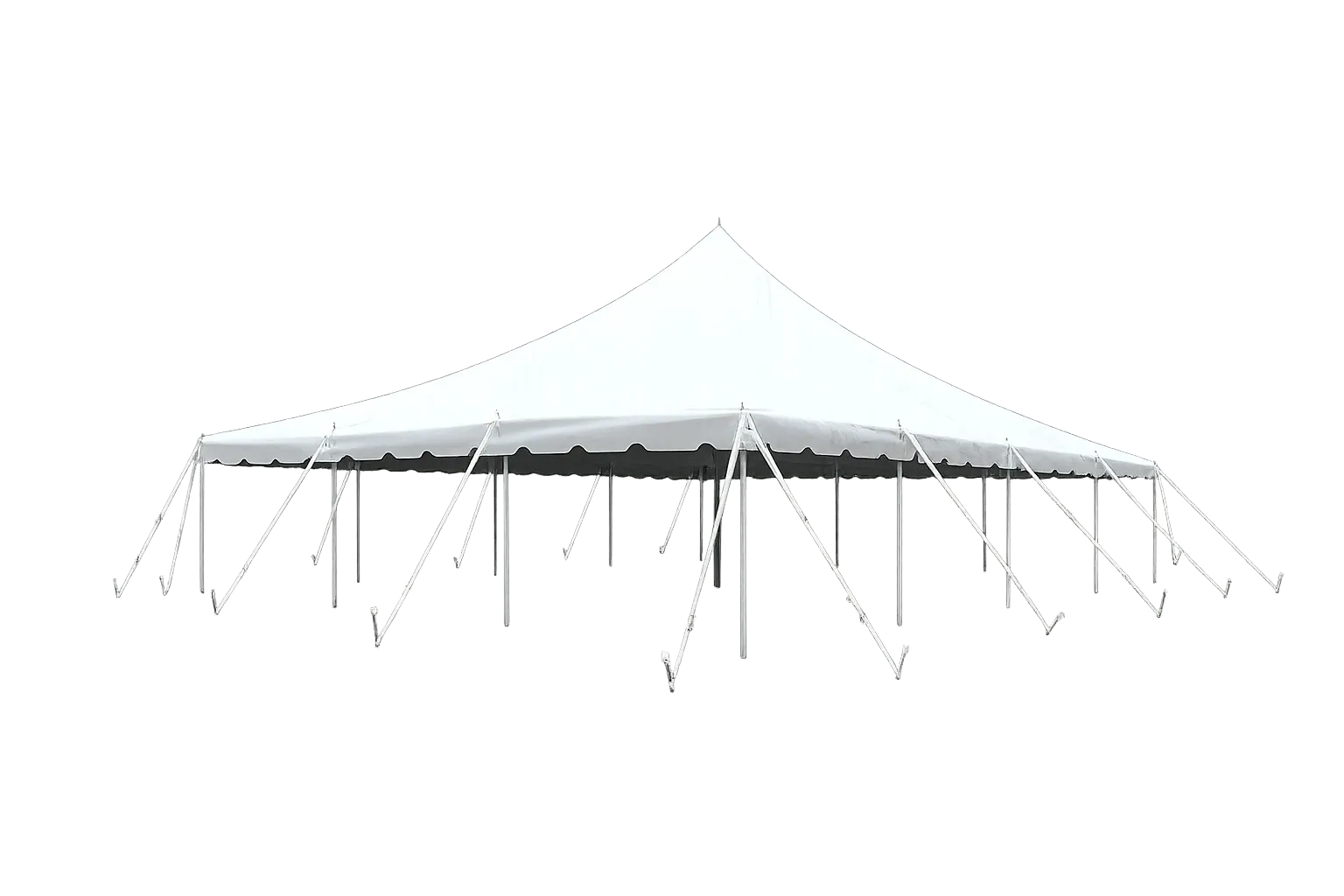 30x40 Premium Pole Party Tent (White)