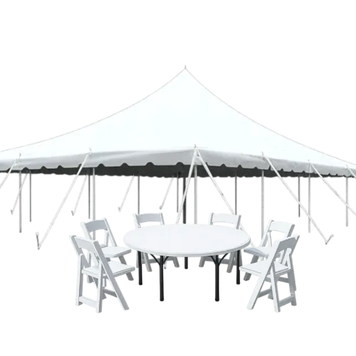 96 Guest Pole Tent (Resin Chair) Bundle