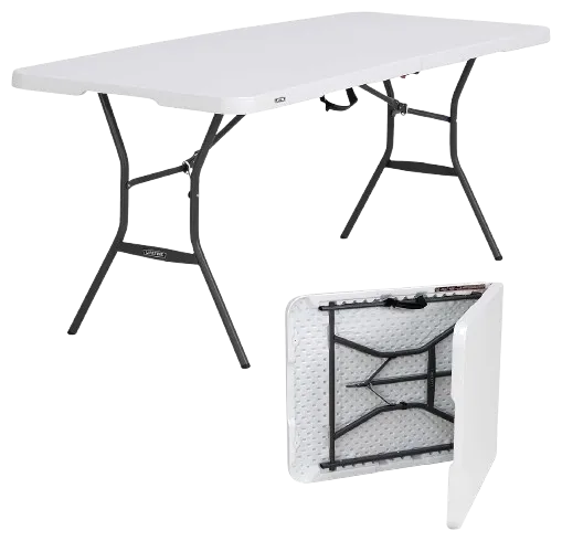 8ft Fold-In-Half Banquet Table