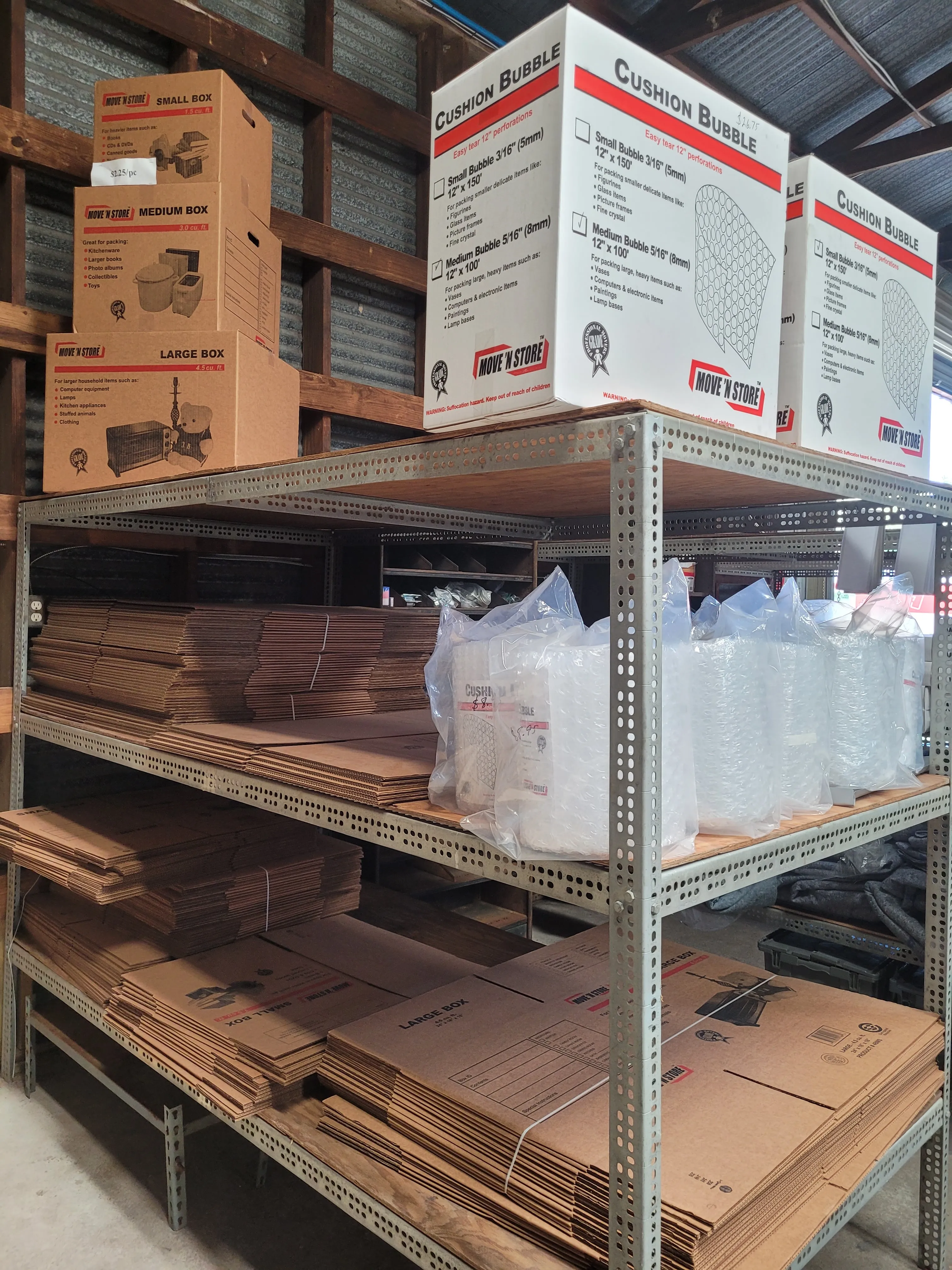 Moving Boxes and Supplies