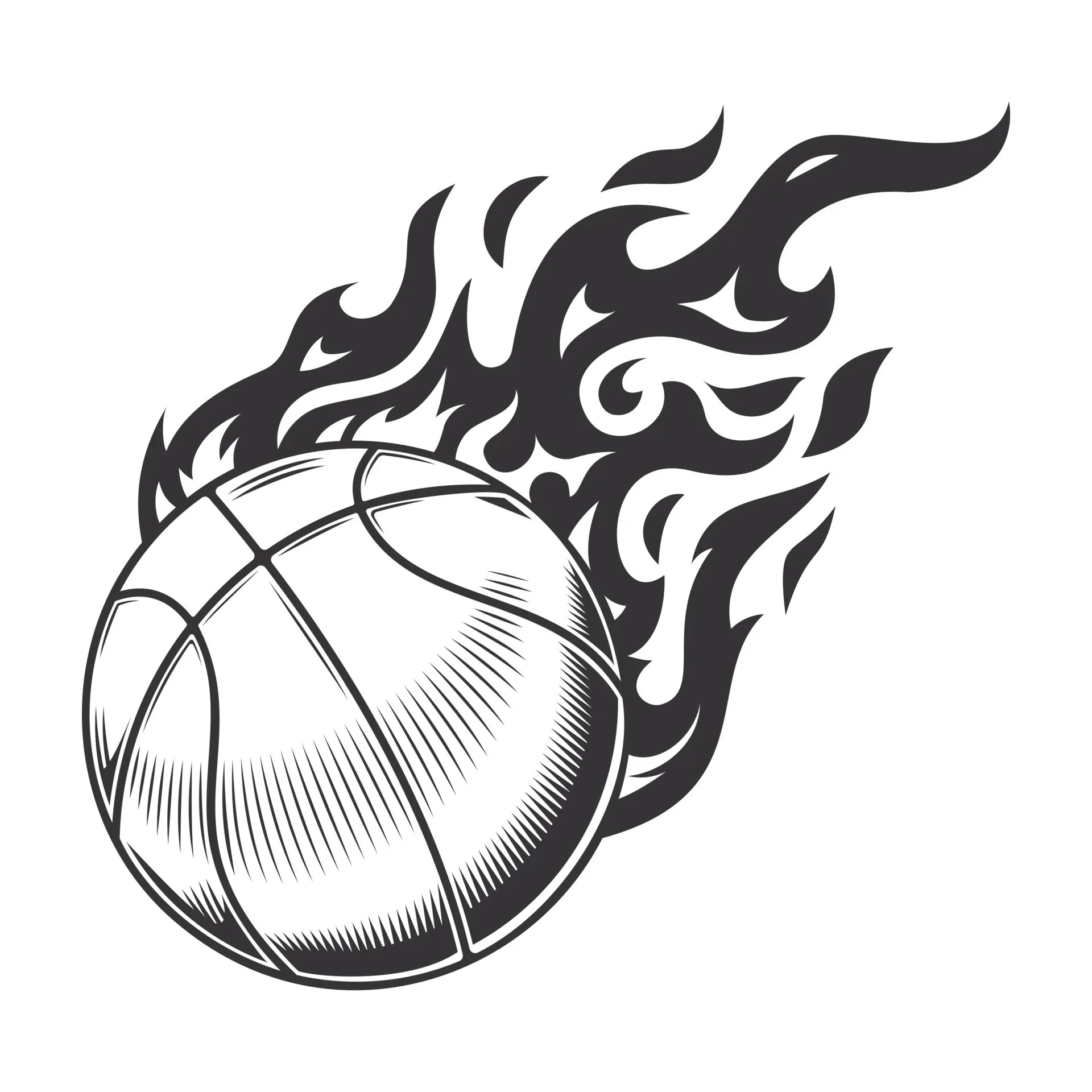 Backdrop Basketball/Flame