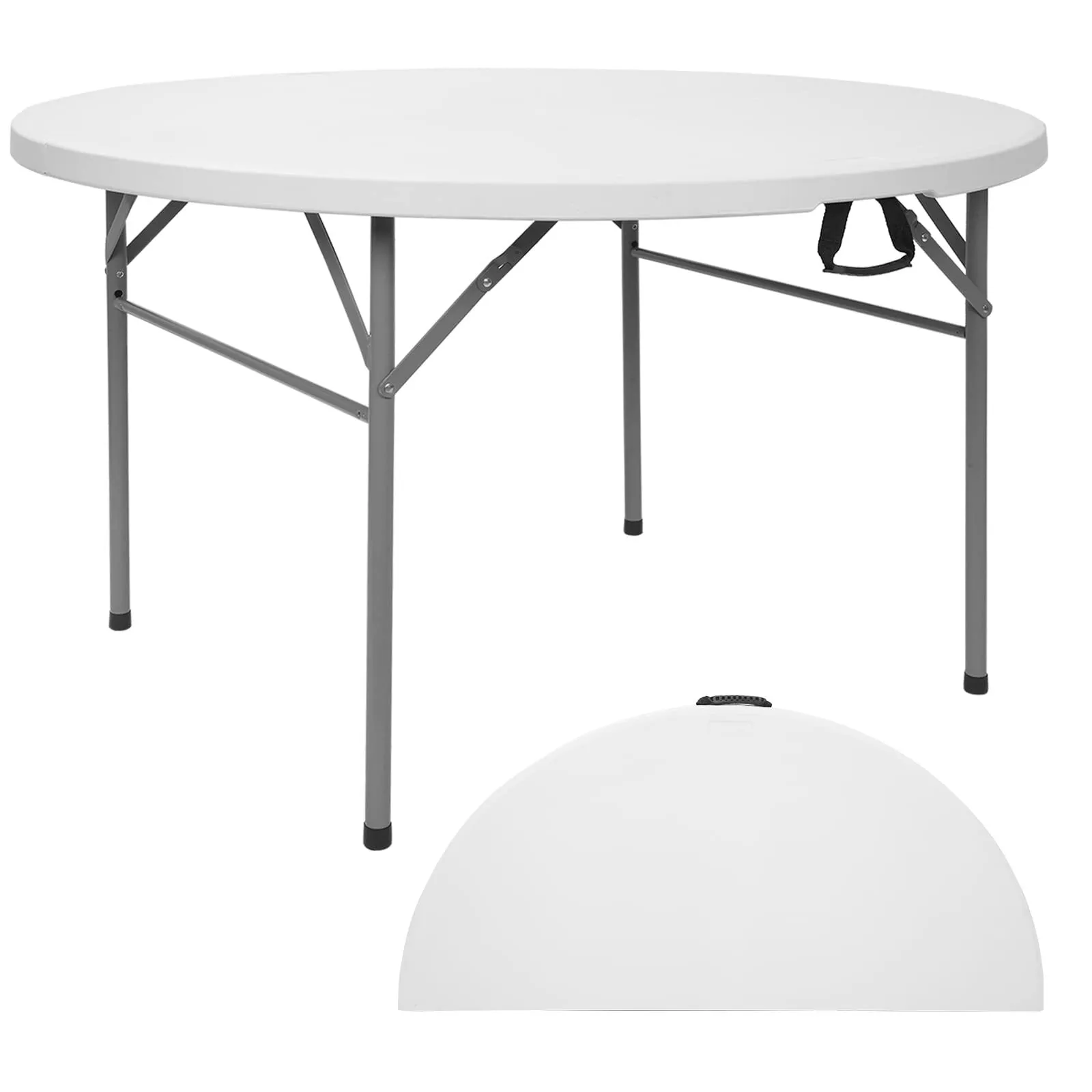 4' round folding table