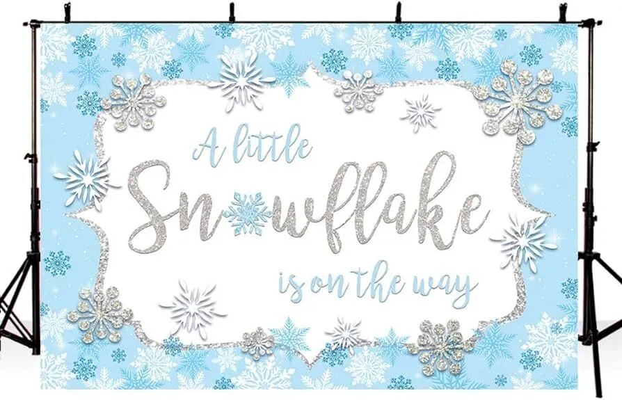 Backdrop Snowflake On His Way
