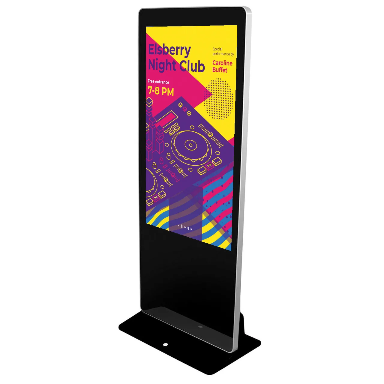 55" Floorstanding Touchscreen Display Rental