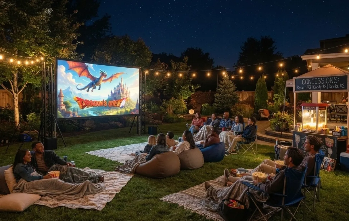 Projector Screens & Yard Games
