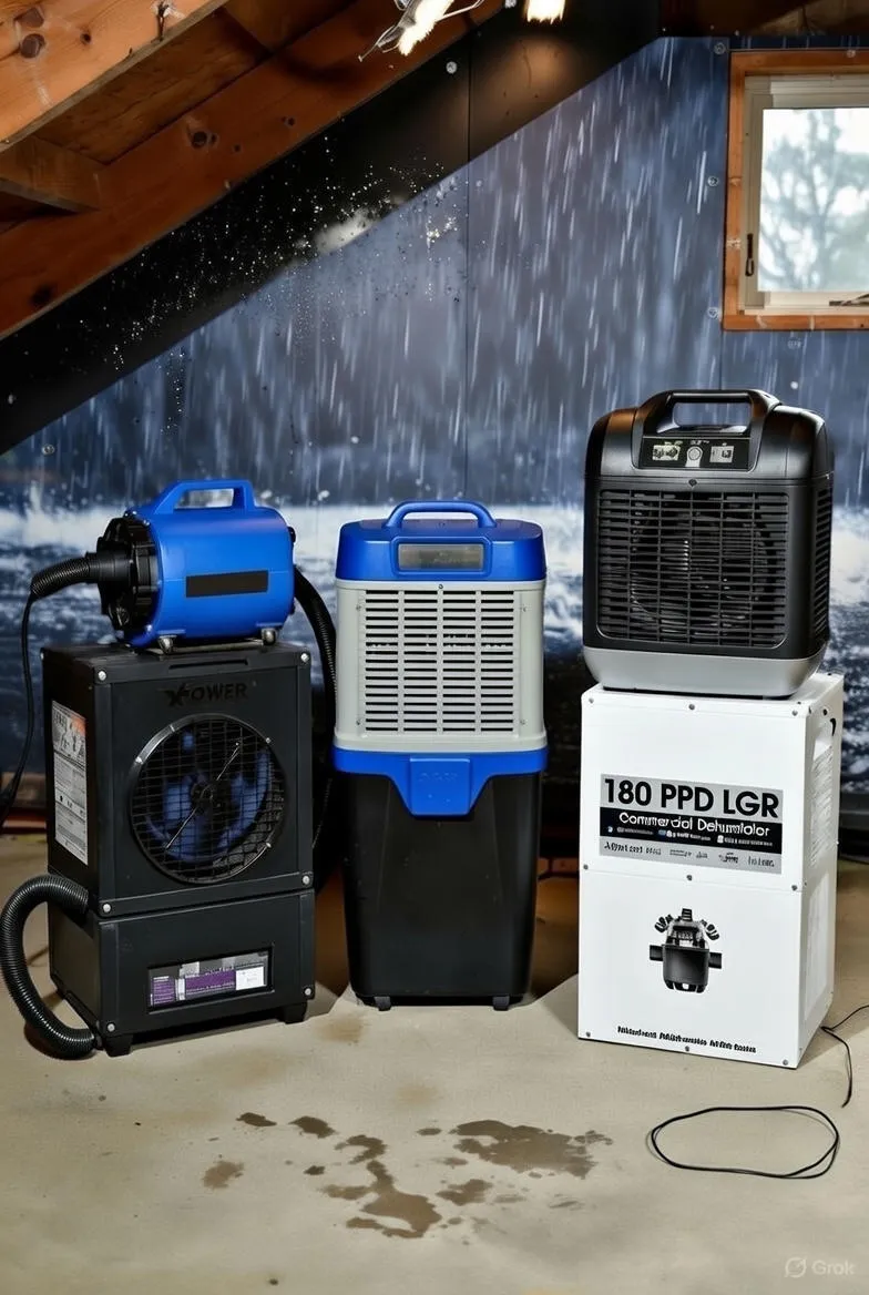 Drying (Air Movers and Dehumidifiers)