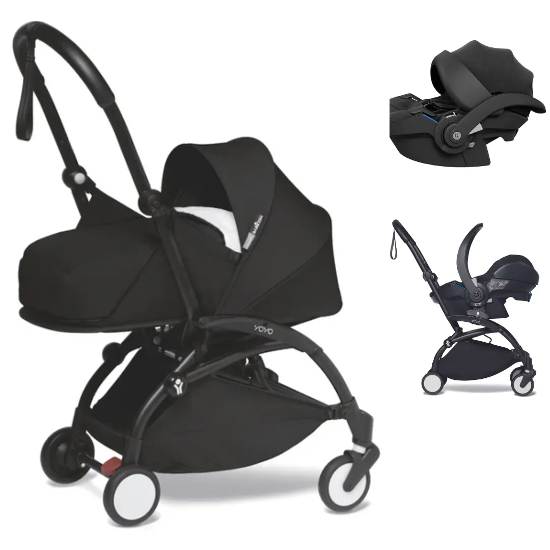 Yoyo with newborn nest, carseat & isofix base