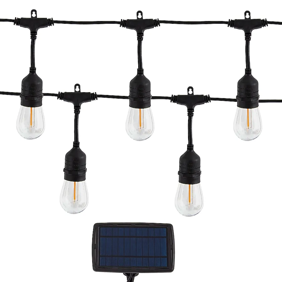 String lights - 48 ft (Black)