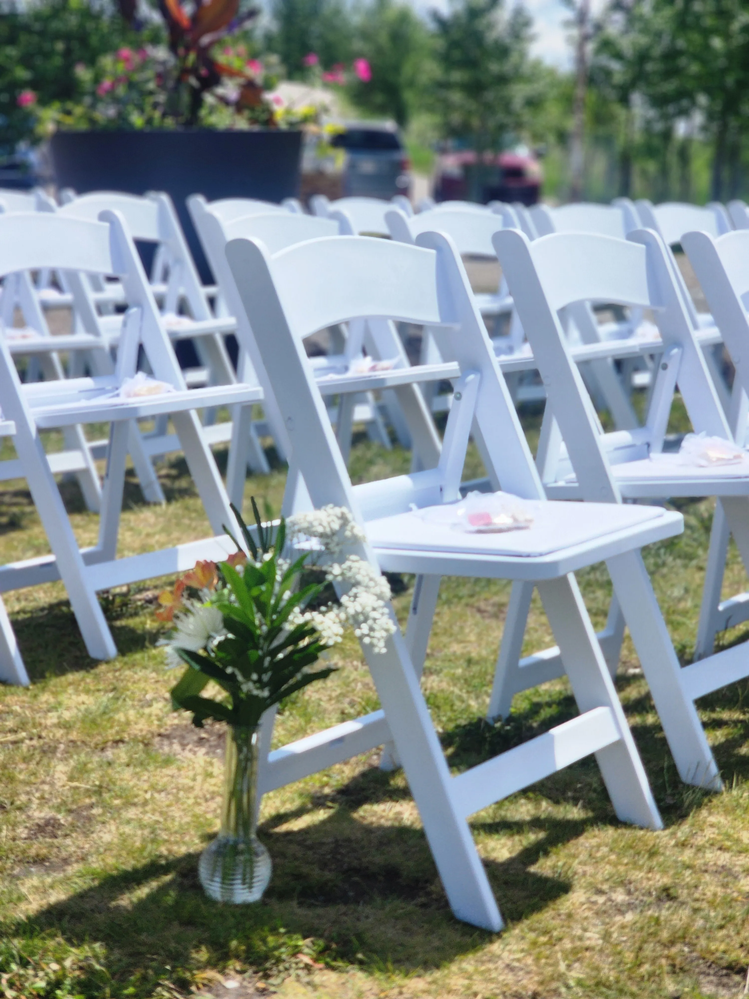 White Plastic Resin Chair