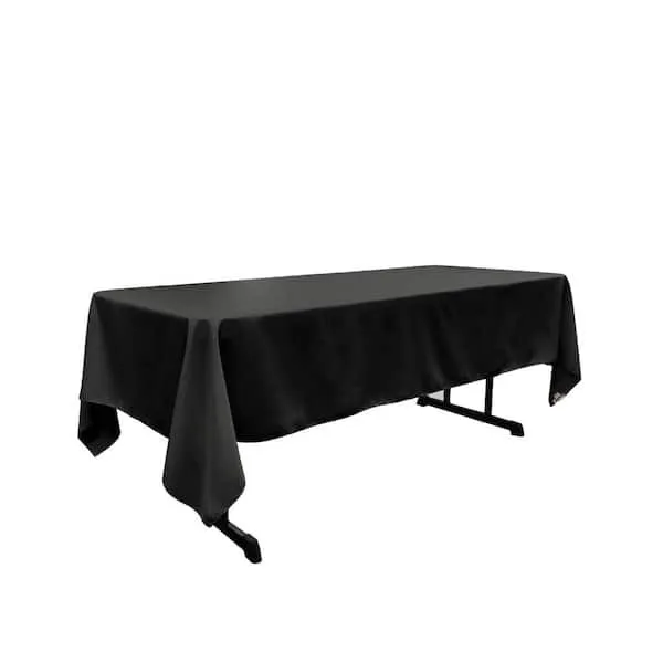 Black tablecloth - 60" x 102"