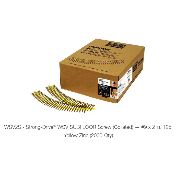 Quick Drive WSV Subfloor Screw #9 x 2 1/2