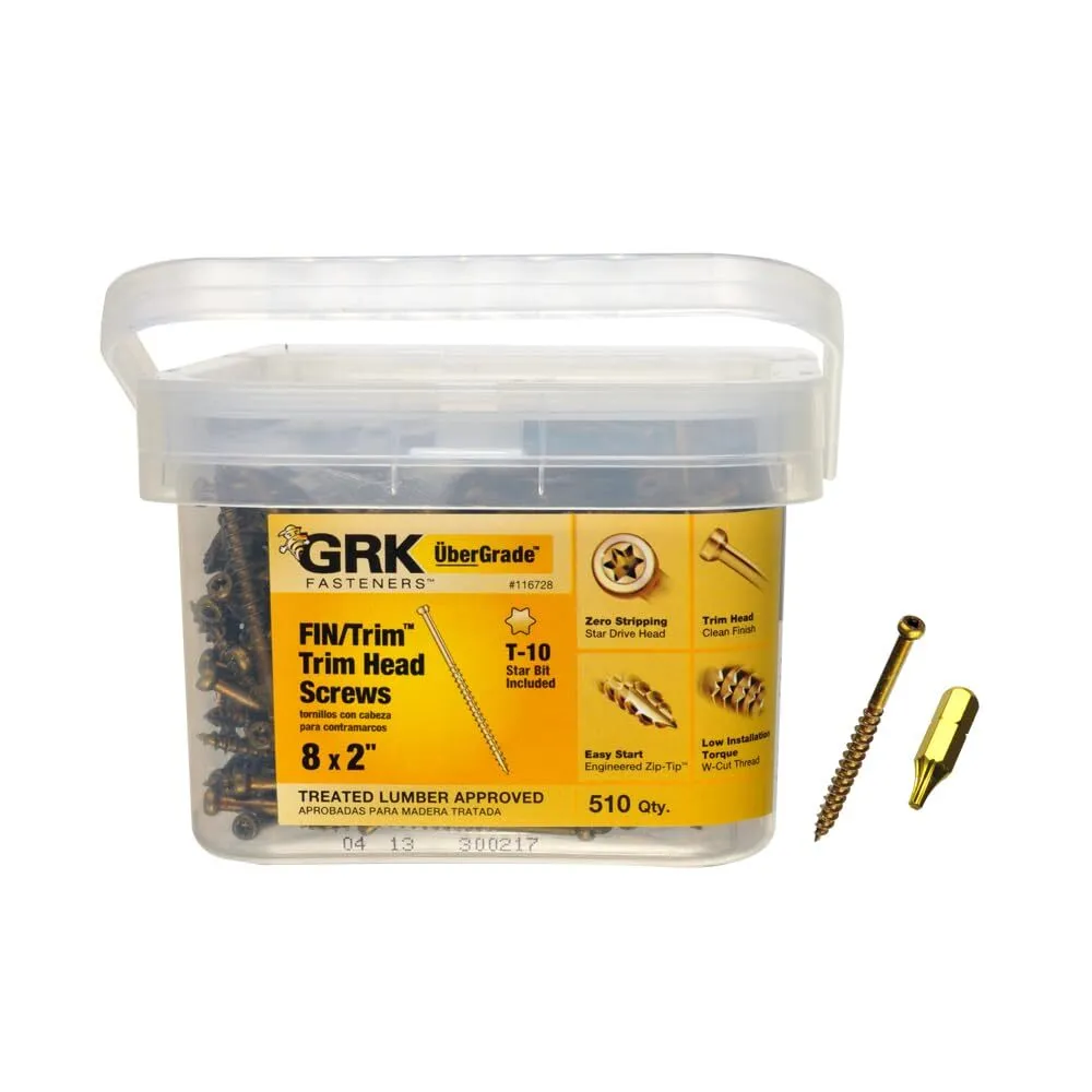 GRK trim head screws 8 x 2