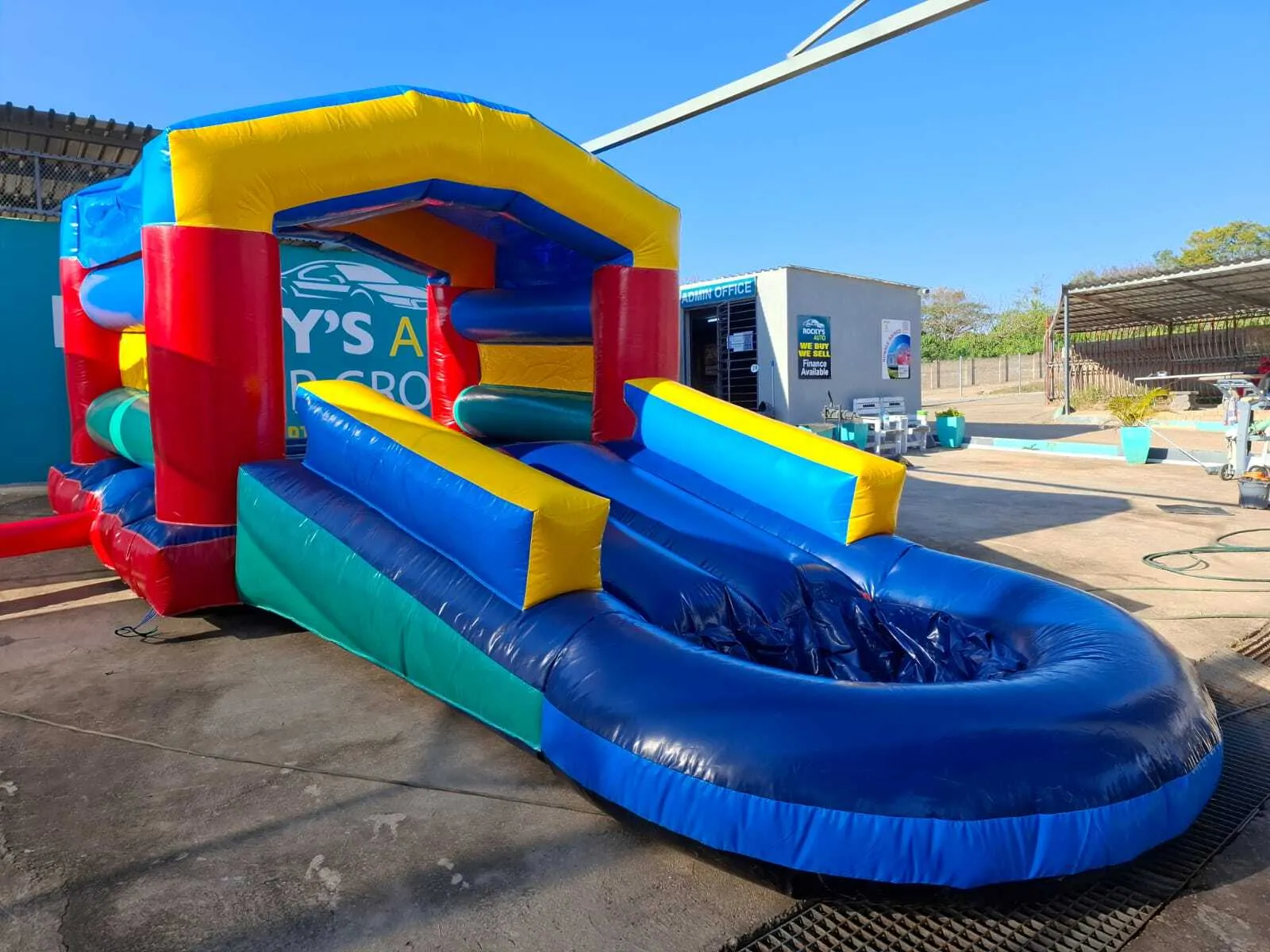 Bounce House with Water Slide