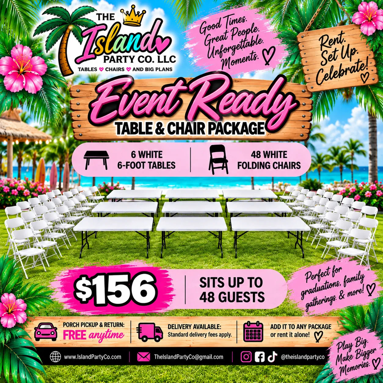 Event Ready Table & Chair Package
