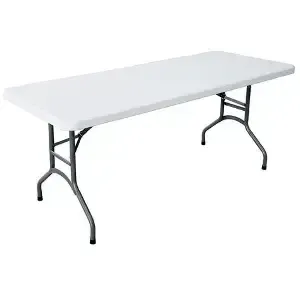 White 6-Foot Rectangle Table