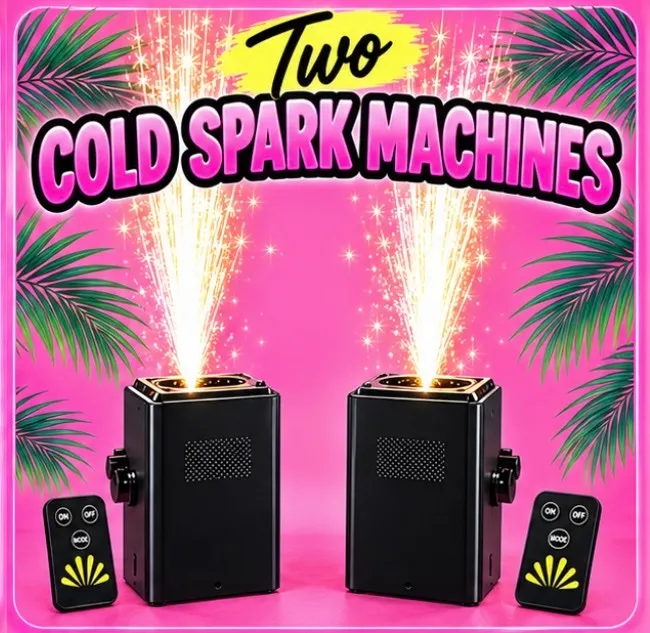 Two Cold Spark Machines 