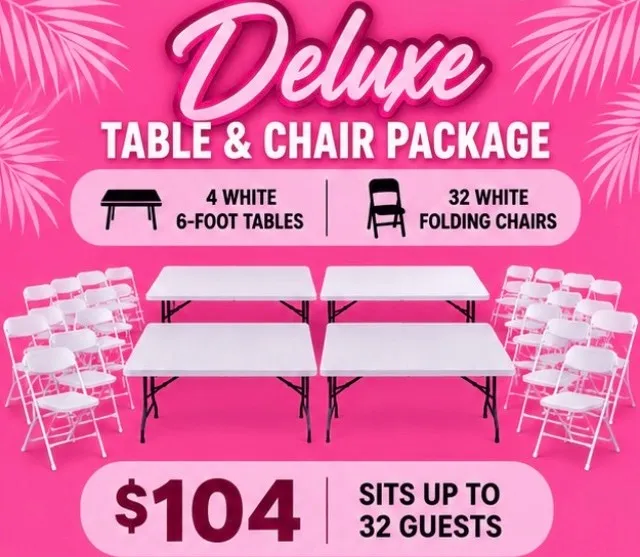 Deluxe Table & Chair Package