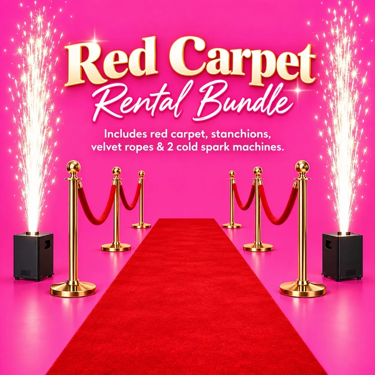 Red Carpet & Cold Spark Machines 
