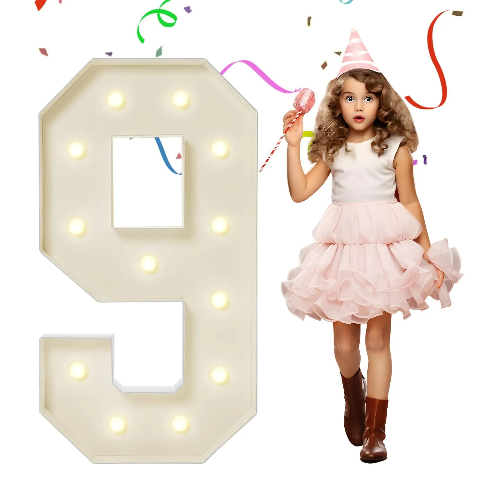  4 Feet Marquee Number 9