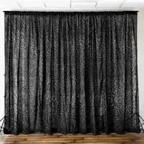 Black Shiny Drape 12'
