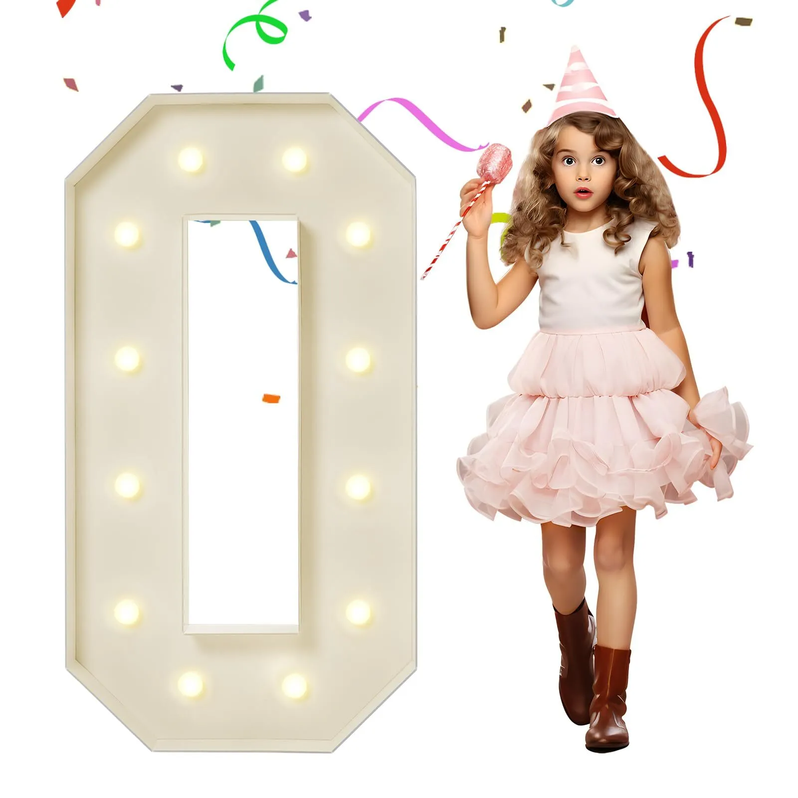 4 Feet Marquee Number 0