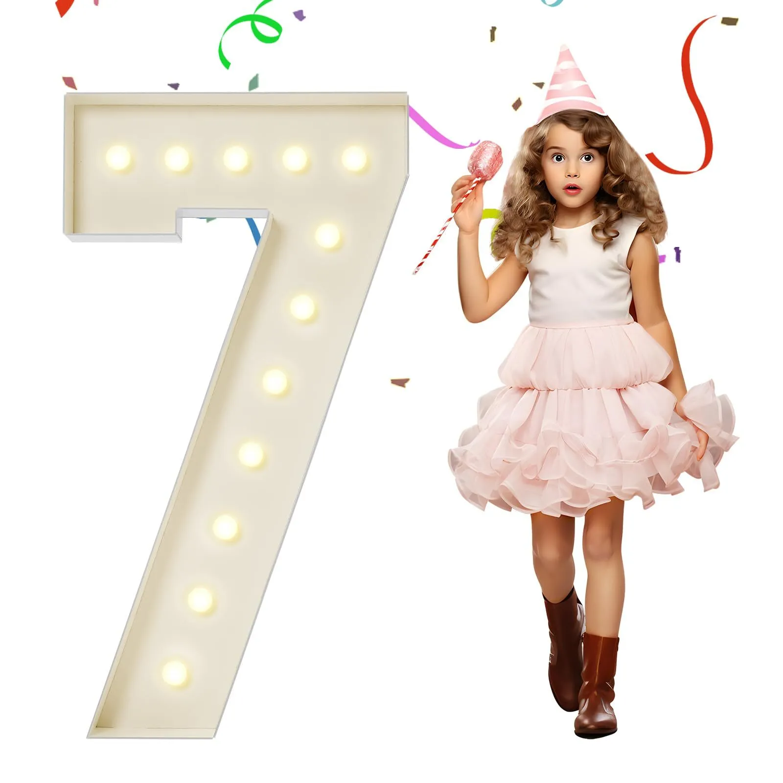  4 Feet Marquee Number 7