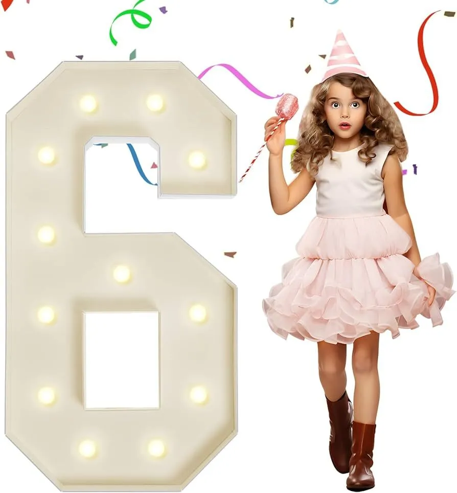4 Feet Marquee Number 6