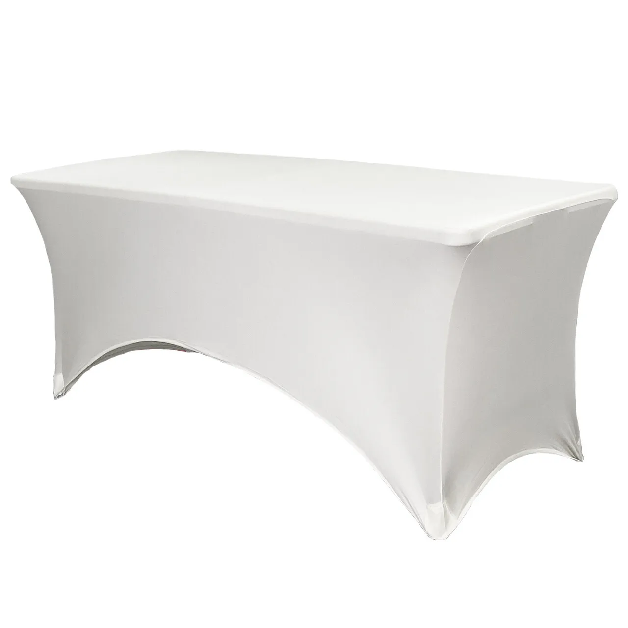 White Stretch Table Cloth - 1.2m