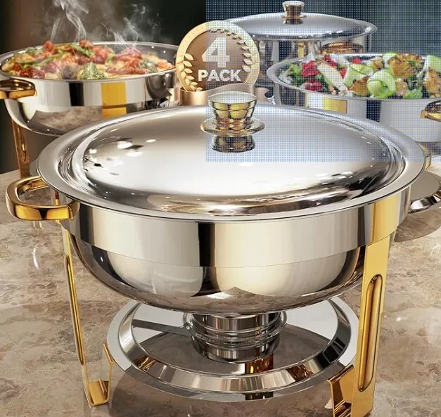 Chafing Dishes Round -5QT- with Burners