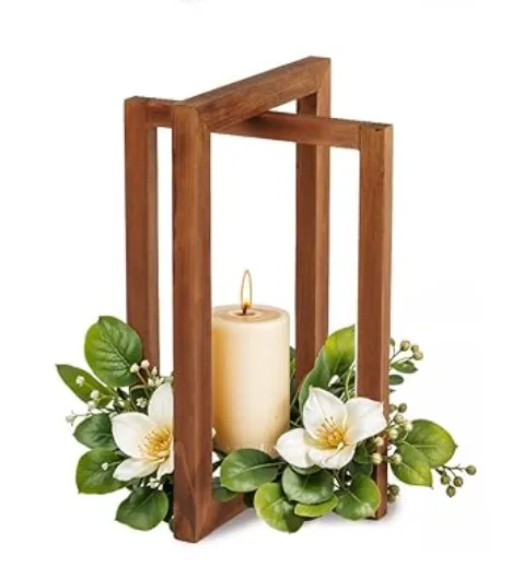 Rustic Foldable Wooden Lantern