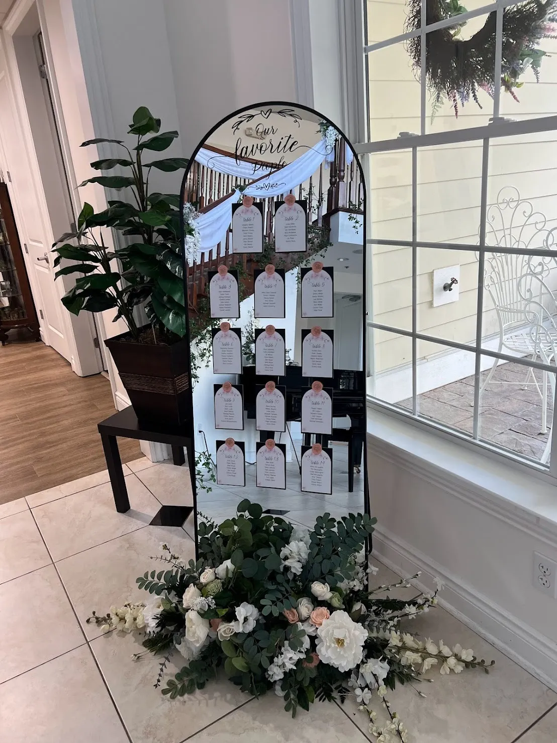 Black Frame Standing Mirror