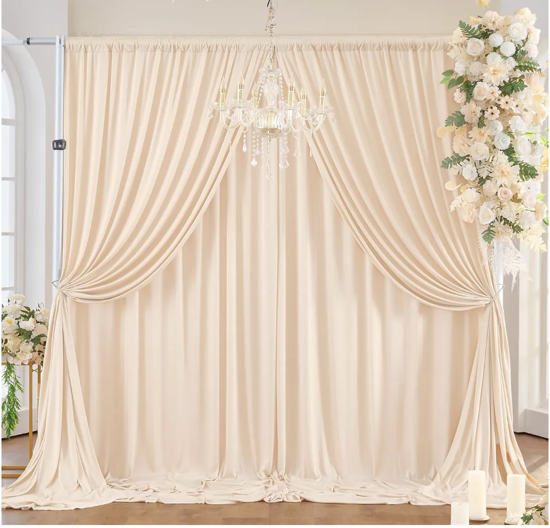 Champagne Pipe & Drape Backdrop