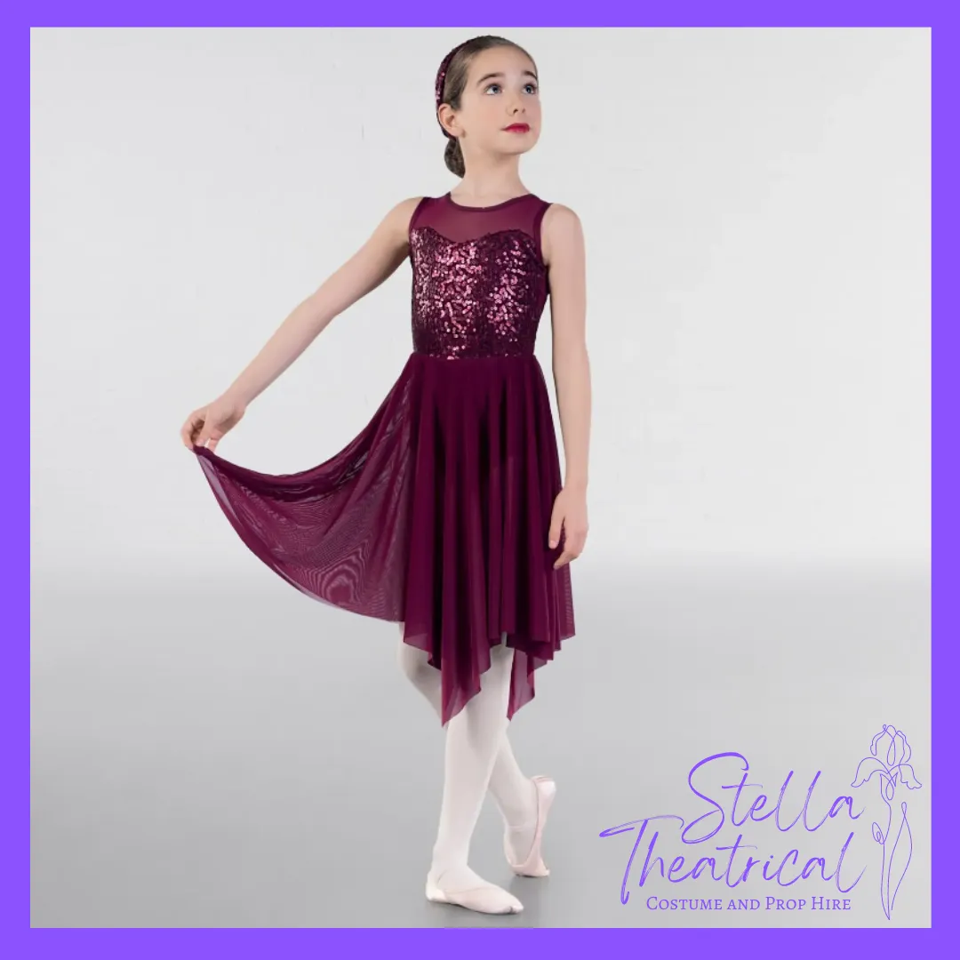 1st Position Burgundy Lyrical Dress
