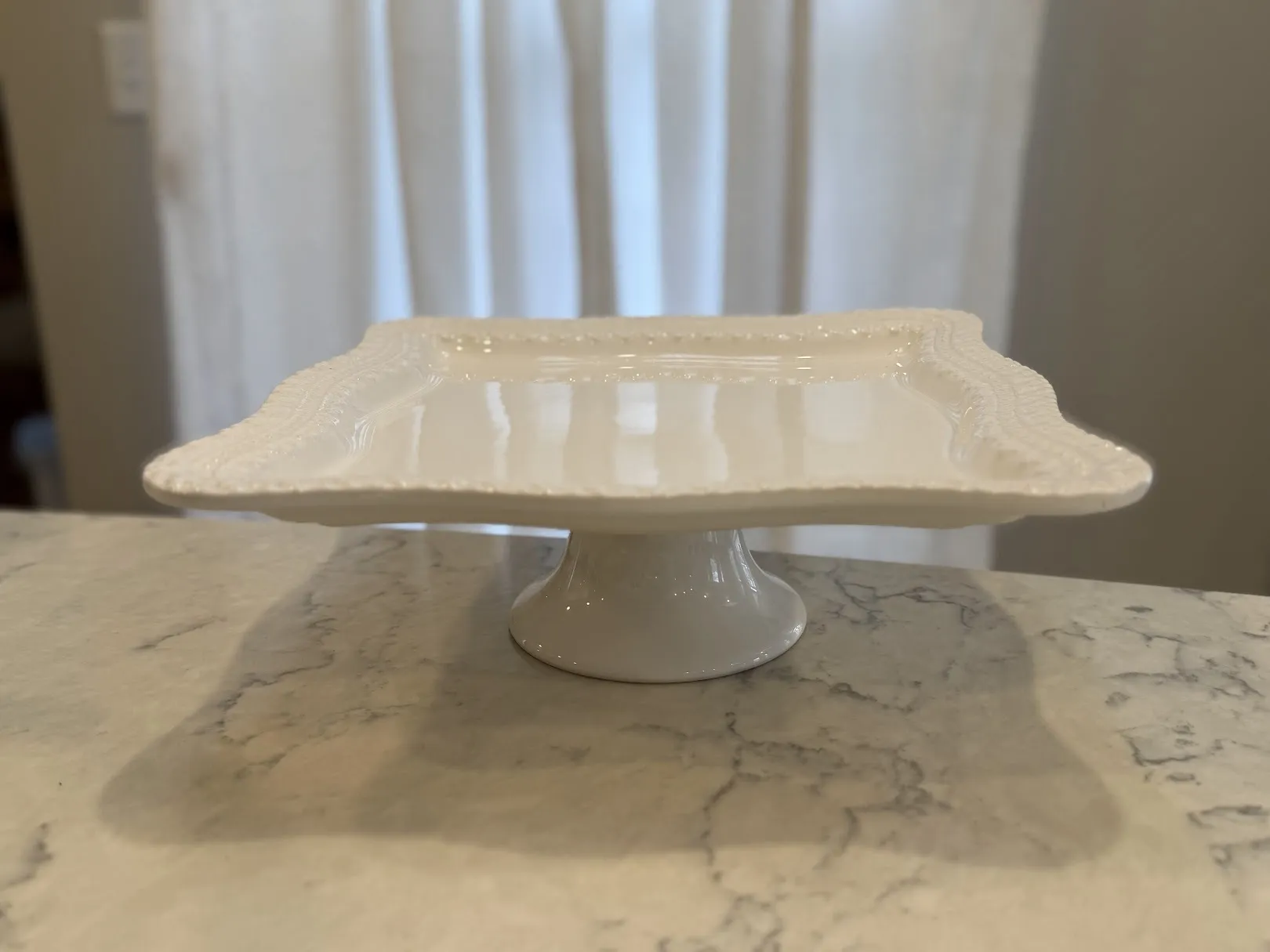 13" Square Cake Stand for an 8" cake 