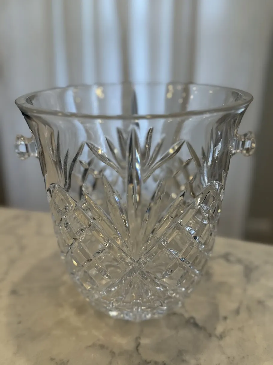 Large Crystal Ice Bucket