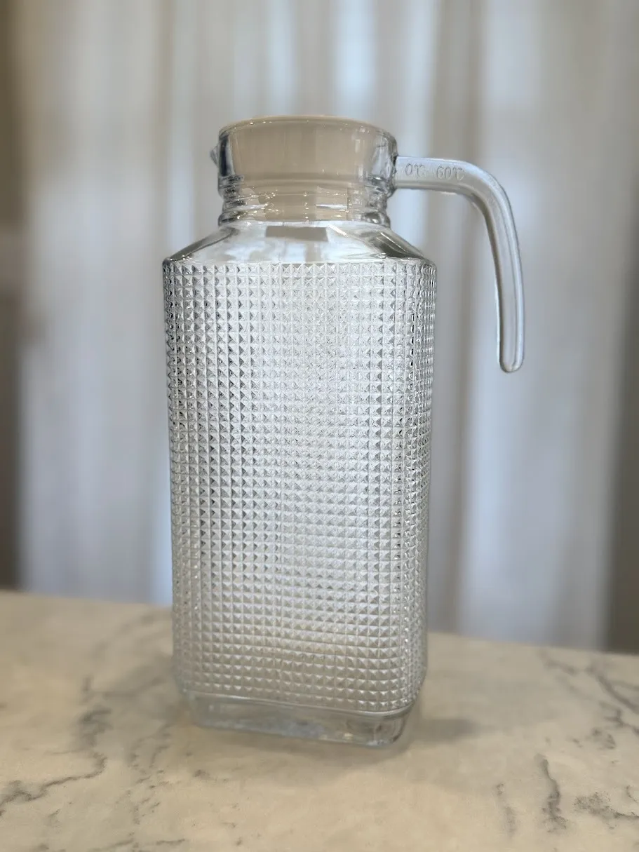 MCM glass pitcher