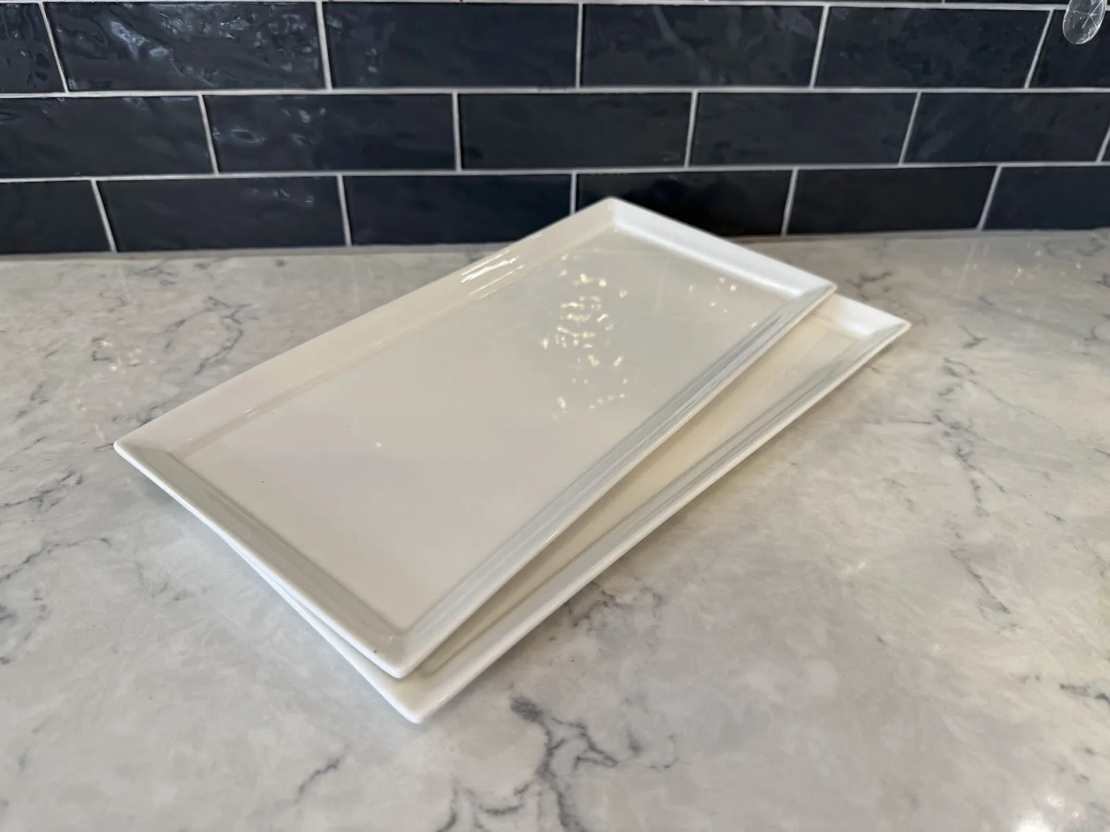White/Bone Serving Tray