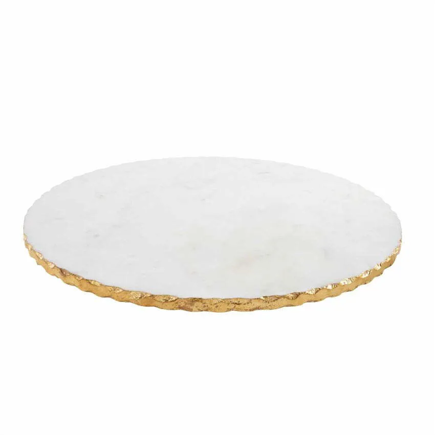 MuddPie Marble Cake Stand Lazy Susan