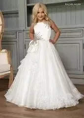 #507 Sze 6 White Rachel Allen Long Dress Rental