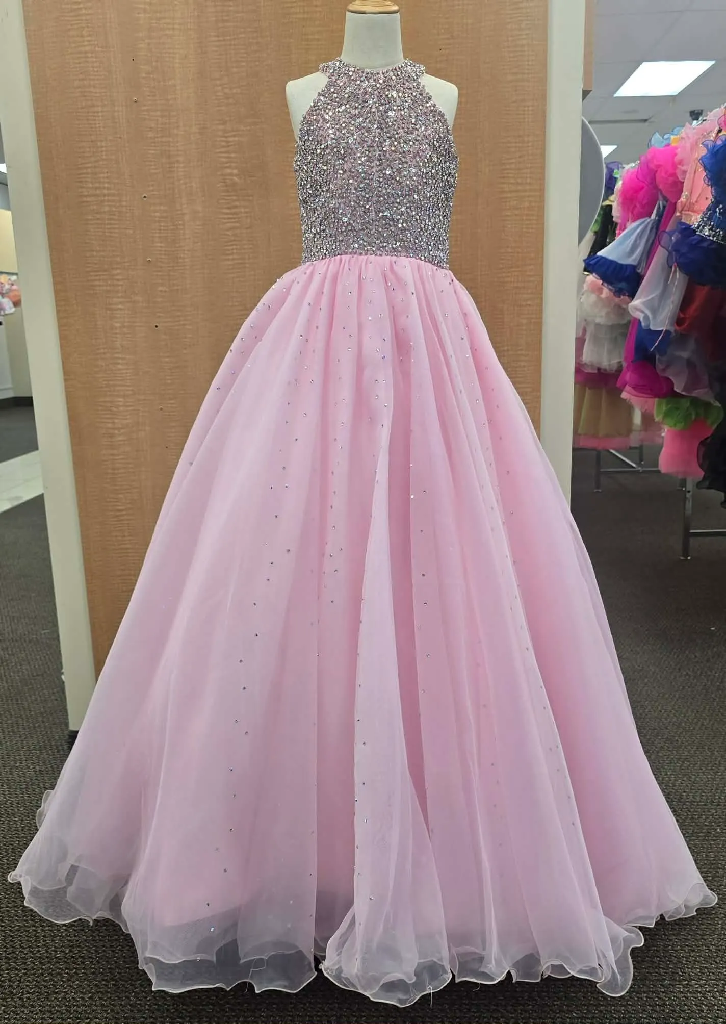 #514 Size 12 Pink Long Dress Rental